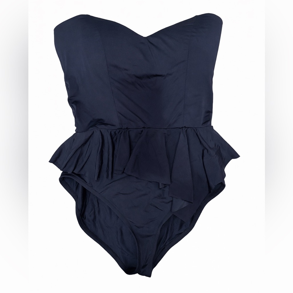 Badgley Mischka one piece black Bathing suit